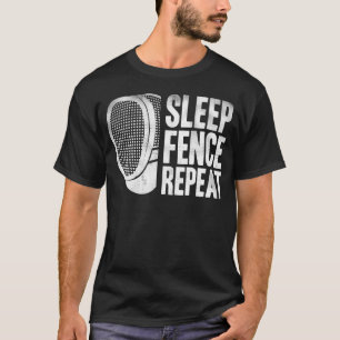 Schermsport Grappige schermer zwaarden Scherm vrie T-shirt