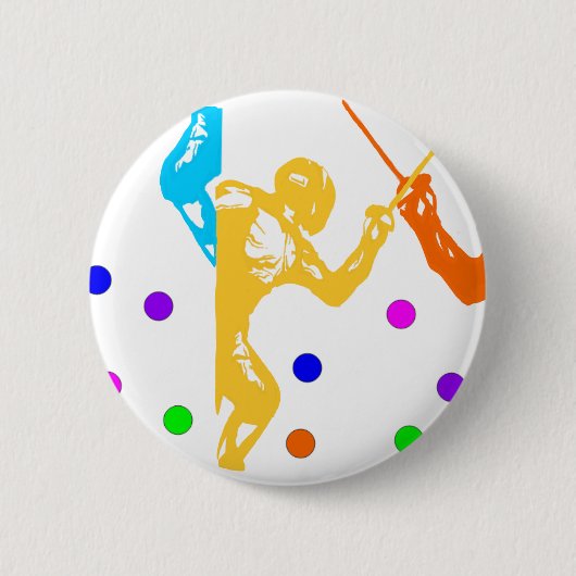 Schermsport Ronde Button 5,7 Cm (Voorkant)