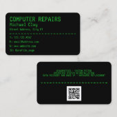 Schermstijl computer opnieuw instellen visitekaartje (Voorkant / Achterkant)