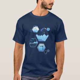 Schermtellers blauw t-shirt