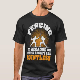 Schermzwaard Ik hou van Schermen andere Sport zijn T-shirt