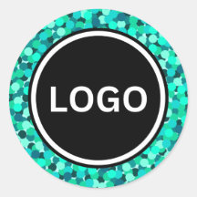 Scherp Blauwgroen Abstract modern glinsteren