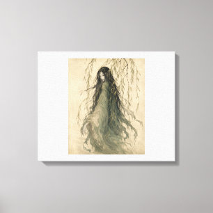 Scherp Canvasprint van de geest van de vrouw van d Canvas Afdruk