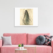 Scherp Canvasprint van de geest van de vrouw van d Canvas Afdruk (Insitu (Woonkamer))