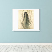 Scherp Canvasprint van de geest van de vrouw van d Canvas Afdruk (Insitu (Houten vloer))