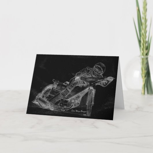 scherp design. speedwaybaan bikeonblack kaart (Voorkant)