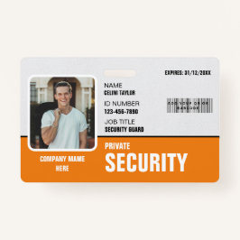 Scherp en professioneel: aangepaste beveiligings-I Badge