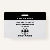 Scherp en professioneel: aangepaste beveiligings-I Badge (Achterkant)