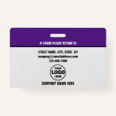 Scherp en professioneel: aangepaste beveiligings-I Badge (Achterkant)