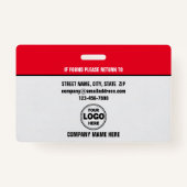 Scherp en professioneel: aangepaste beveiligings-I Badge (Achterkant)