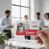 Scherp en professioneel: aangepaste beveiligings-I Badge