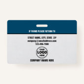 Scherp en professioneel: aangepaste beveiligings-I Badge (Achterkant)