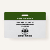 Scherp en professioneel: aangepaste beveiligings-I Badge (Achterkant)