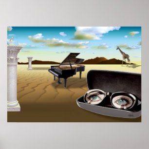 Scherp G in de Woestijn - Surrreal Poster