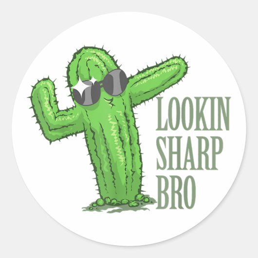 Scherp gast bro ronde sticker (Voorkant)
