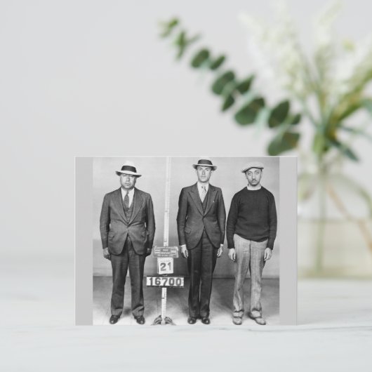 Scherp gedrukte Mannen: 1933 Briefkaart (Staand voorkant)