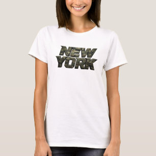 Scherp Geel NEW YORK Print T-shirt