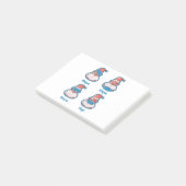 scherp gelaatsmasker santa claus xmas post-it® notes (Schuin)
