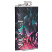 "Scherp licht geometrische vormen Abstracte Neon P Heupfles (Rechts)