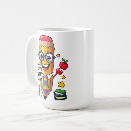 Scherp Ogend – Welkom Terug! Koffiemok (Voorkant links)
