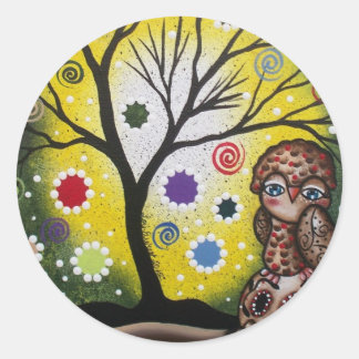 Scherp oog_ door Lori Everett_ Dag van de Dode, Ui Ronde Sticker