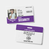 Scherp & Professioneel: Aangepaste Identificatieka Badge (Voor- en achterkant)