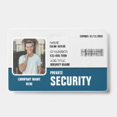 Scherp & Professioneel: Aangepaste Identificatieka Badge (Voorzijde)