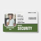 Scherp & Professioneel: Aangepaste Identificatieka Badge (Voorzijde)