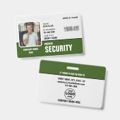 Scherp & Professioneel: Aangepaste Identificatieka Badge (Voor- en achterkant)