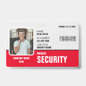 Scherp & Professioneel: Pas op maat gemaakte bevei Badge (Voorzijde)