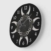 Scherp randen gebogen blades rond grote klok (Hoek)