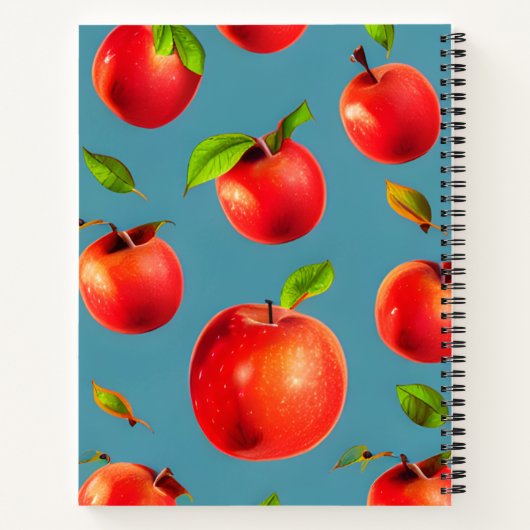 Scherp rood appelpatroon aanpassen Recipe Notitieboek (Achterkant)