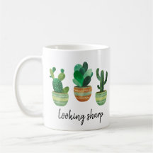 Scherp uitziende waterverf groene cactus botanisch
