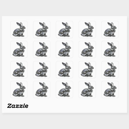 Scherp Zilver Abstract Label Design (Vel)