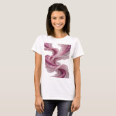 Scherp Zilveren WAVE Design T-shirt (Voorkant volledig)