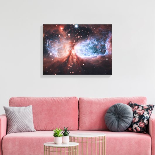 Scherpe 2-106 Nebula Stars Space Canvas Afdruk (Insitu (Woonkamer))