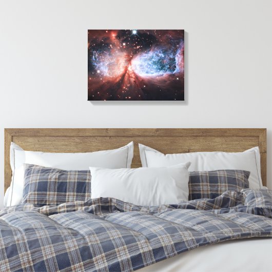 Scherpe 2-106 Nebula Stars Space Canvas Afdruk (Insitu (Slaapkamer))
