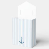 Scherpe Anker Blauwe Streep Preppy Bedankdoosjes (Geopend)
