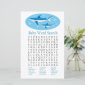 Scherpe Baby shower Word Search Game (Staand voorkant)