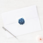 Scherpe Blauwe BLAUWE ROZEN Sticker Afdruk (Envelop)