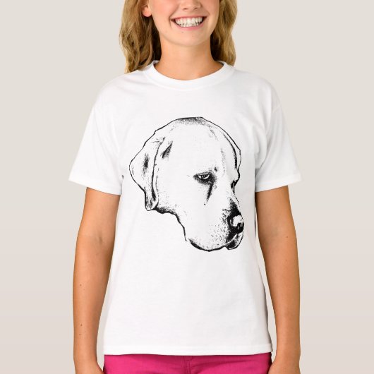 Scherpe blik, stille stijl t-shirt (Voorkant)