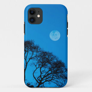 Scherpe bomen en volle maan iPhone 11 hoesje
