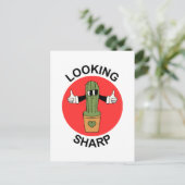 Scherpe Cactusgrap Briefkaart (Staand voorkant)
