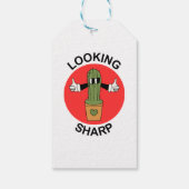 Scherpe Cactusgrap Cadeaulabel (Achterkant)
