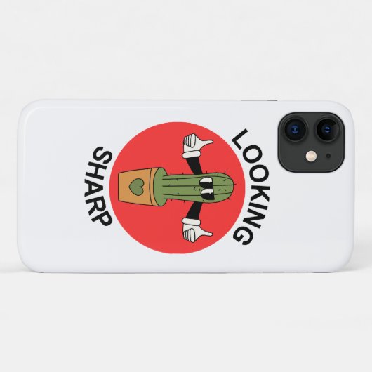 Scherpe Cactusgrap Case-Mate iPhone Case (Achterkant (horizontaal))