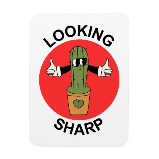 Scherpe Cactusgrap Magneet (Verticaal)