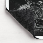 scherpe design. snelweg bikeonblack muismat (Hoek)