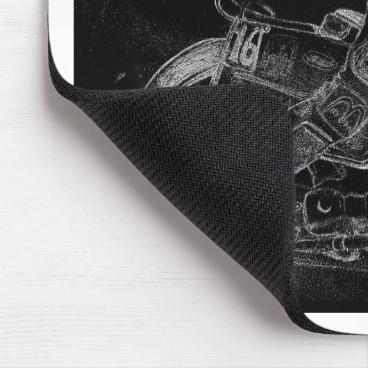 scherpe design. snelweg bikeonblack muismat (Hoek)