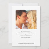 Scherpe Eindelijk Aangepaste Kleur Save The Date K Bedankkaart (Achterkant)