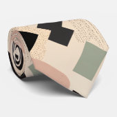 Scherpe elegantie: Zwart Diamantpatroonpatroon Str Stropdas (Opgerold)